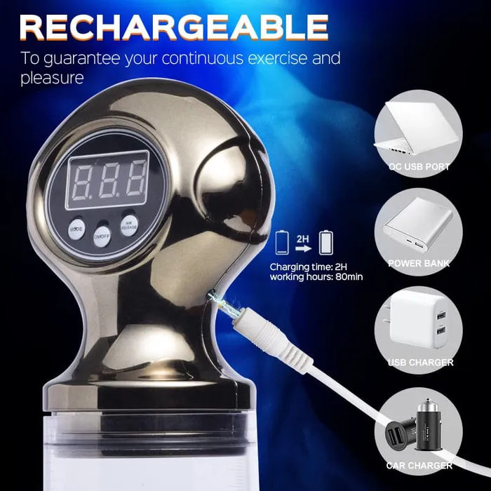 Pipe Automatic Electric Penis Enlarger Pump Wegasm Male Sex Toys