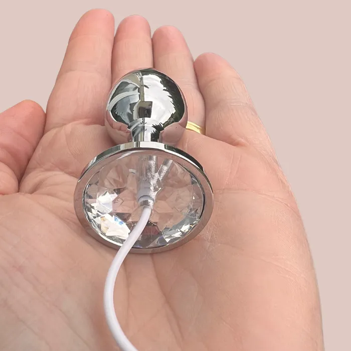 Flat Gatling Flower Electro Chastity Cage And Butt Plug House of Chastity Male Sex Toys