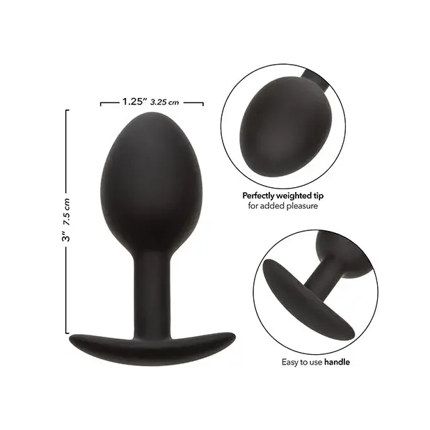 California Exotic Novelties Anal Weighted Silicone Anal Plug Black