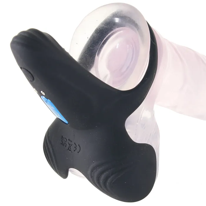 Trinity Men Cock Ball Ring With Taint Stim XR Brands Male Sex Toys Trinity Men Cock Ball Ring With Taint Stim XR Brands Male Sex Toys