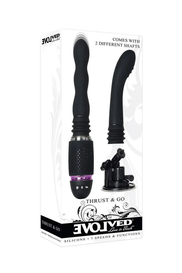 Vibrators Evolved Evolved Thrust Go Vibrator Set Black