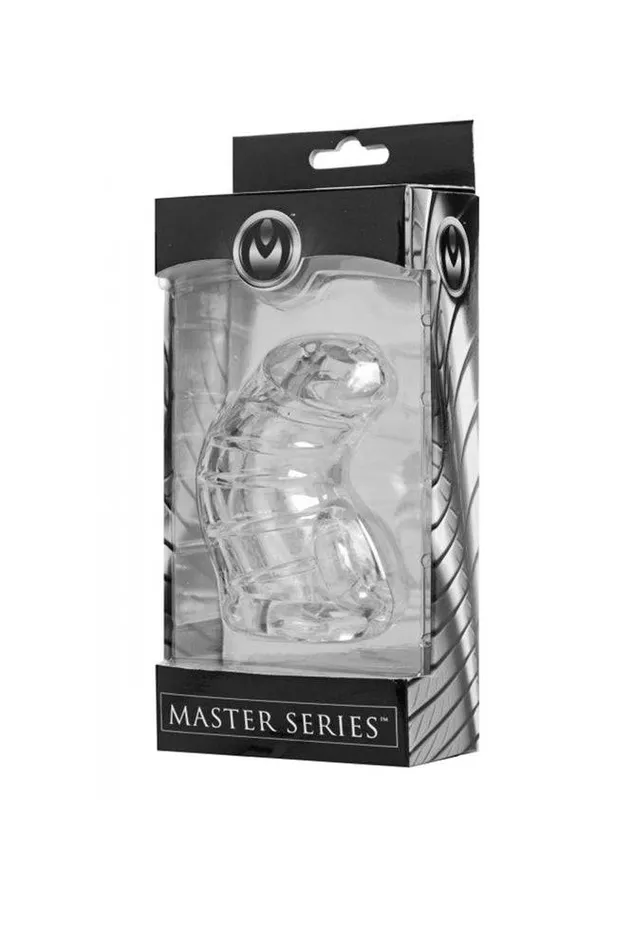XR Brands XR Brands Master Series Detained Soft Body Chastity Cage Male Sex Toys