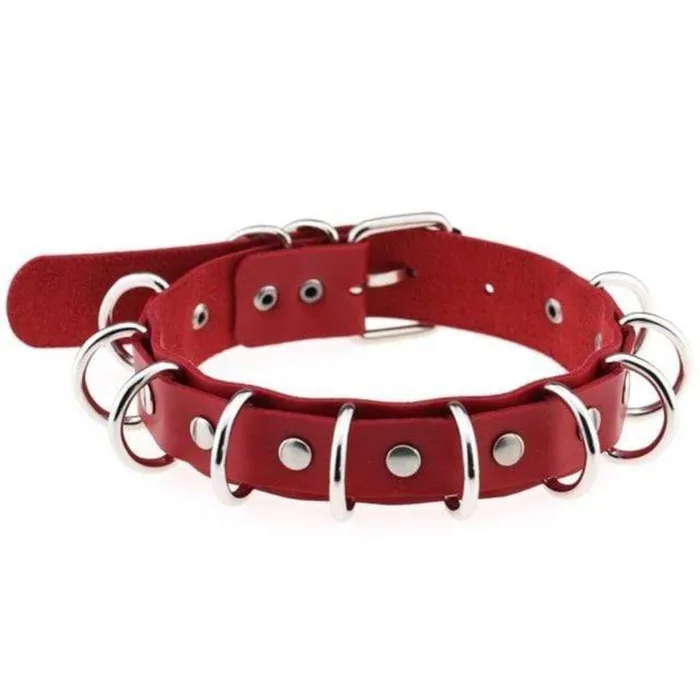 Restraints Lovegasm Dual Leather Handmade BDSM Choker Collar Slave