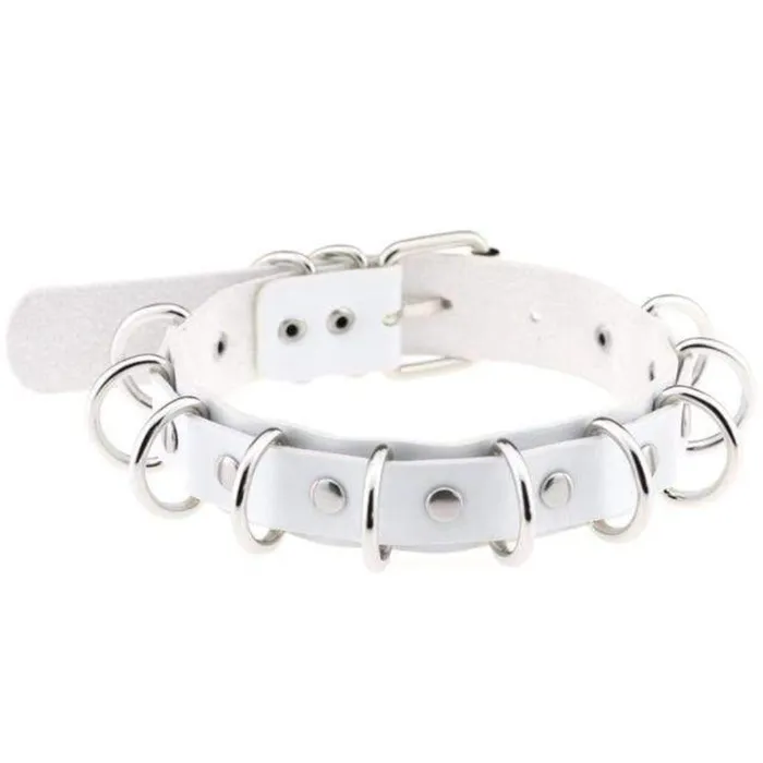 Restraints Lovegasm Dual Leather Handmade BDSM Choker Collar Slave