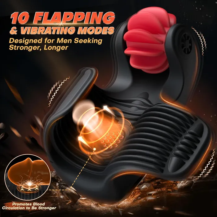 Male Sex Toys propinkup 10 TongueLicking Tapping Male Stroker Male Masturbator Penis Training Vibrator