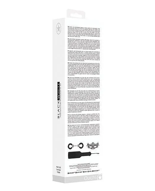 Shots America LLC Anal Shots Ouch Black White Introductory Bondage Kit 3 Black