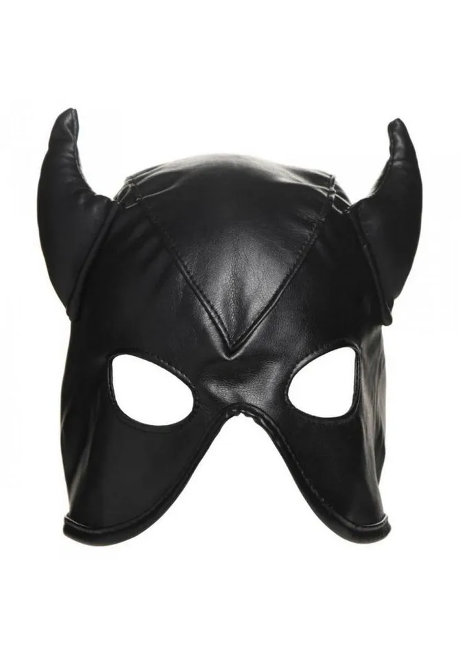 Master Series Dungeon Demon Bondage Hood with Horns Master Series Couples