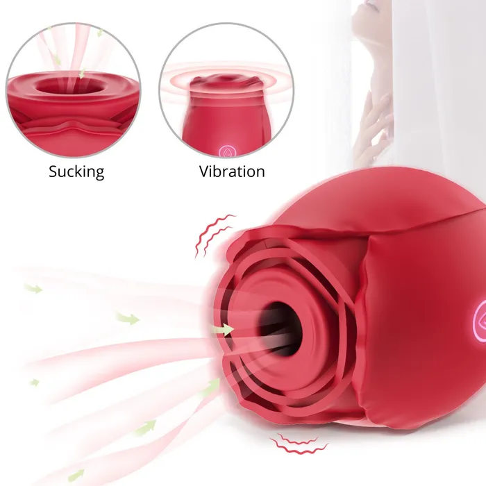 mysite Vibrators Rose Suctional Vibrator