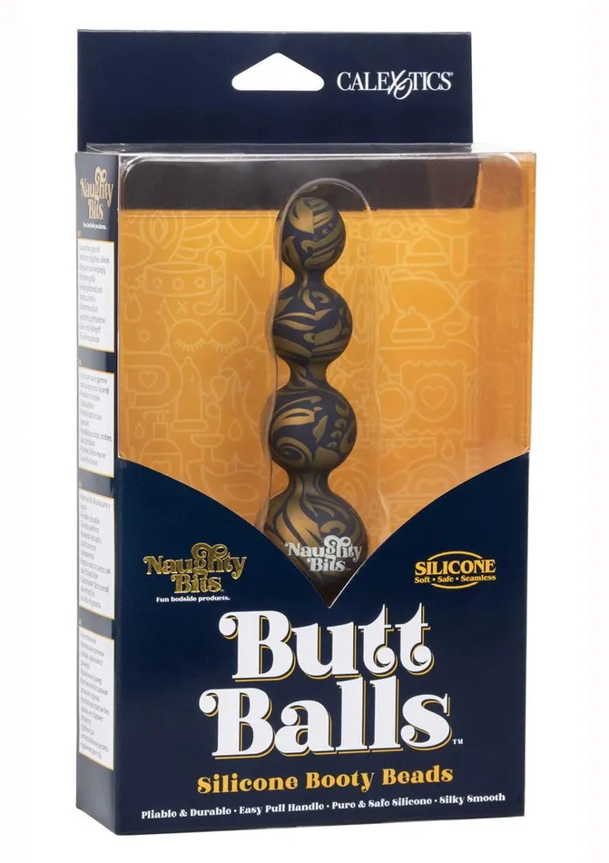Naughty Bits Anal Naughty Bits Butt Balls Silicone Booty Anal Beads MutliColored Naughty Bits Anal Naughty Bits Butt Balls Silicone Booty Anal Beads MutliColored
