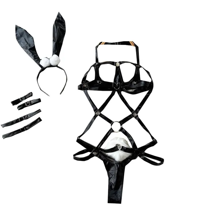 Sinderella Games Flirt Game Strong Pu Lingerie