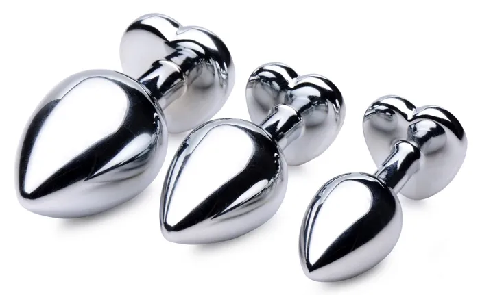 Anal Red Heart Gem Anal Plug Set XR Brands Booty Sparks Anal Red Heart Gem Anal Plug Set XR Brands Booty Sparks