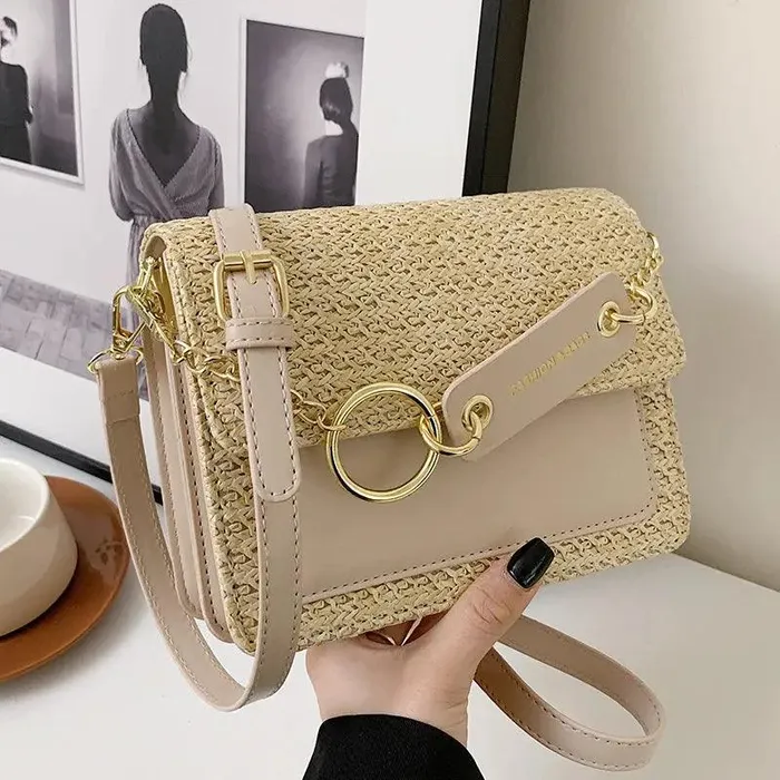 cj Male Sex Toys New Fashion Single Shoulder Crossbody Womens Braided Small Square Bag