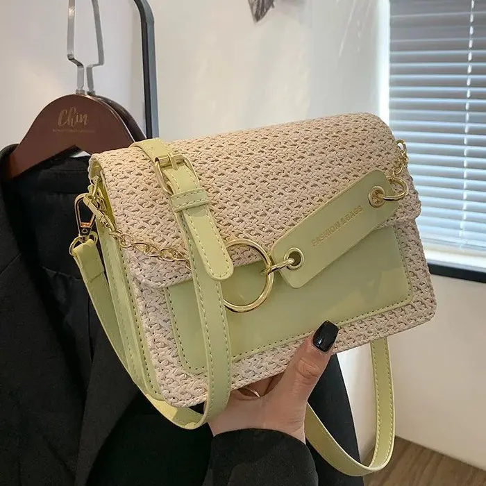 cj Male Sex Toys New Fashion Single Shoulder Crossbody Womens Braided Small Square Bag