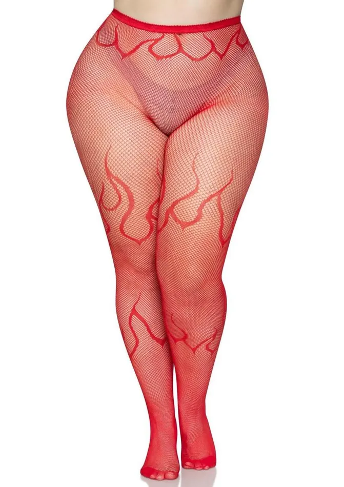 Leg Avenue Flame Net Tights Leg Avenue Vibrators