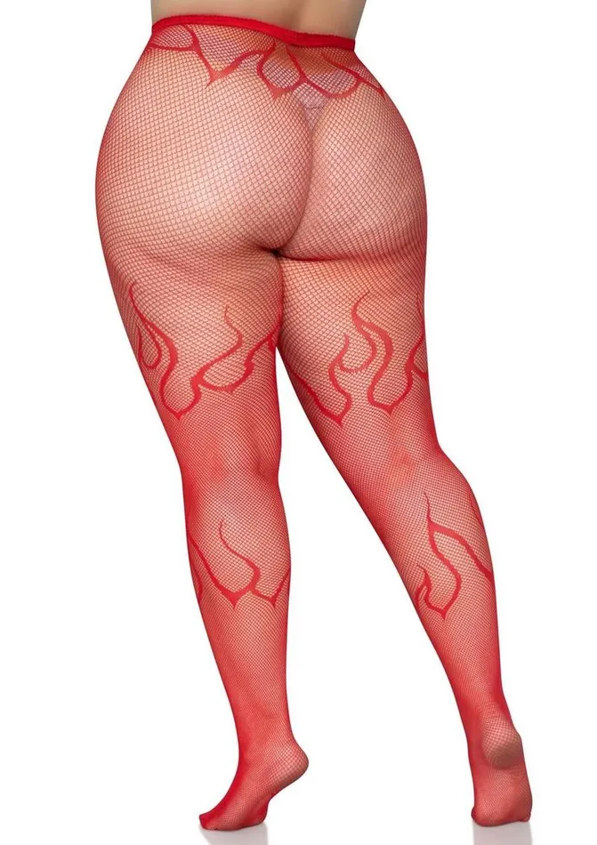 Leg Avenue Flame Net Tights Leg Avenue Vibrators