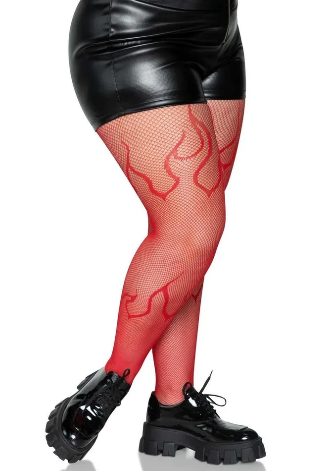 Leg Avenue Flame Net Tights Leg Avenue Vibrators