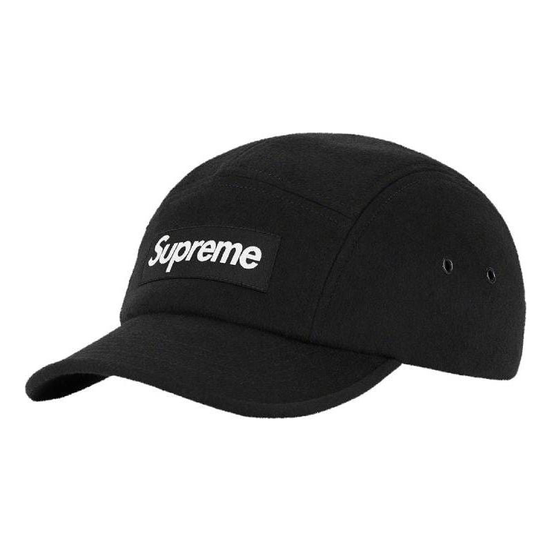 Supreme Wool Camp Cap 'Black White' SUP-FW21-086