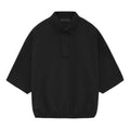 Fear of God Essentials SS24 3/4 Sleeve Polo Shirt 'Black' 192SU244400F