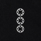 1017 9SM Hooded w/ Screen Prints Tee - Black