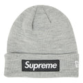 Supreme x New Era Box Logo Beanie 'Heather Grey' FW22BN10-HEATHER-GREY