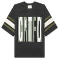 11:11 Football Top - Vintage Black