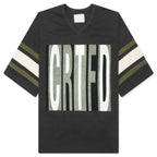 11:11 Football Top - Vintage Black