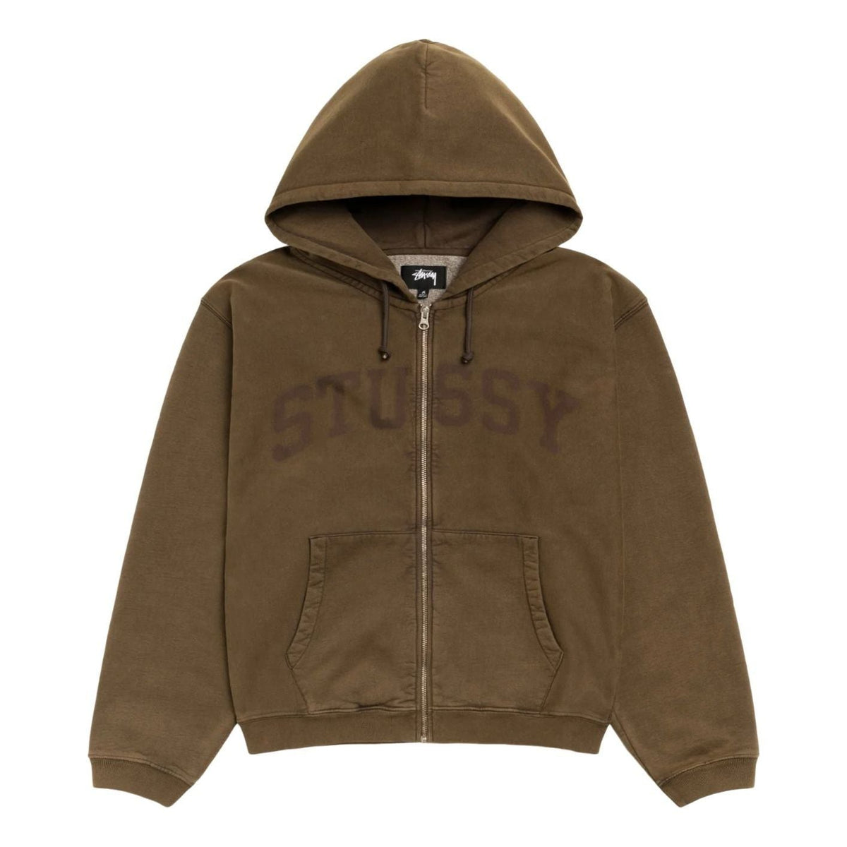 Stussy Faded Graphic Zip Hood 'Washed Olive' 118553-OLIV
