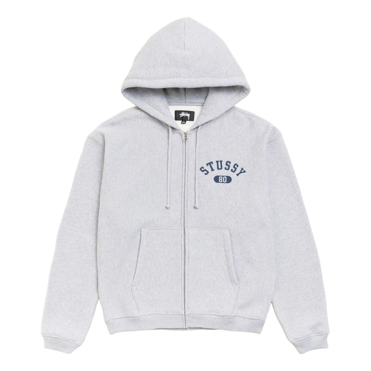 Stussy Varsity Zip Hoodie 'Grey Heather' 118589-GHEA