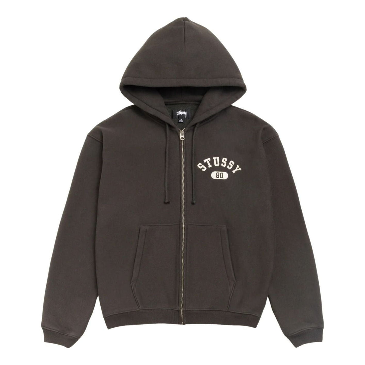 Stussy Varsity Zip Hoodie 'Washed Black' 118589-WABL