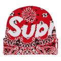 Supreme Bandana Big Logo Beanie 'Red' FW24BN61-RED