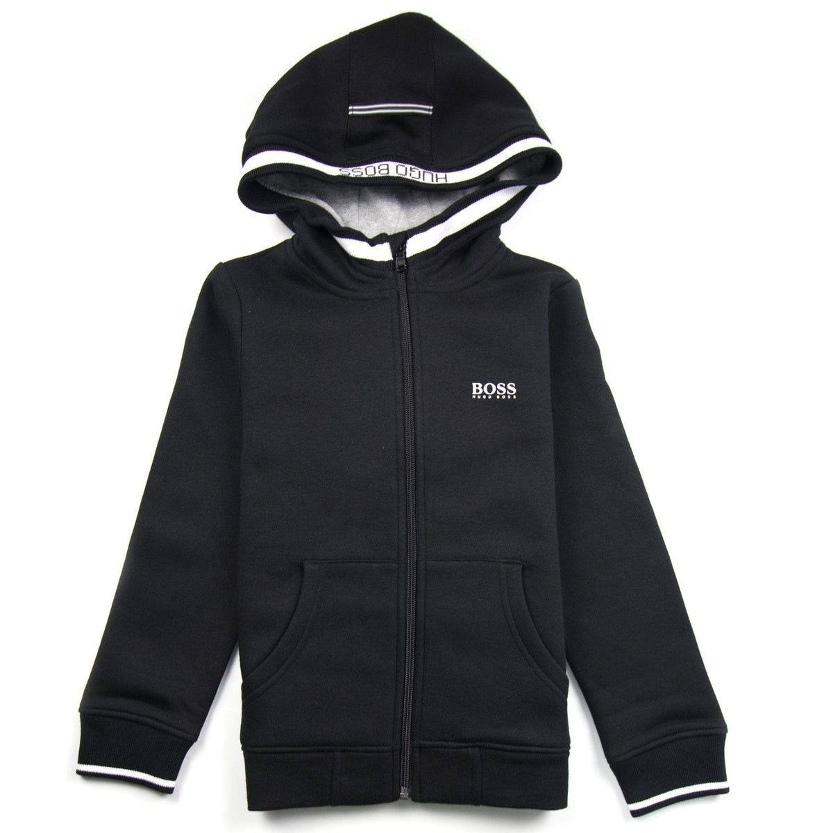 Hugo Boss Kids Fleece Hoody Black