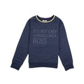Hugo Boss Kids Not Easy Looking Sweatshirt Navy