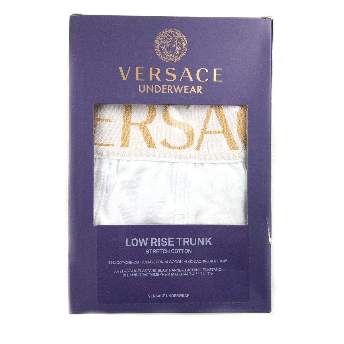 Versace Underwear Boxer Trunk White