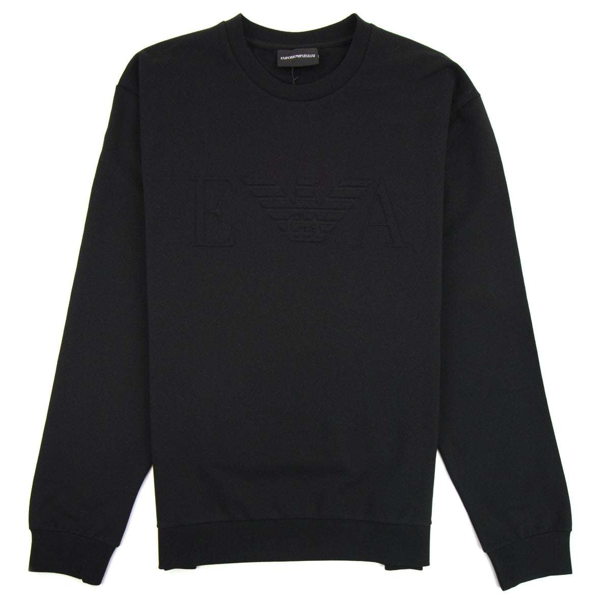 Armani Jeans Embossed Logo Sweatshirt Nero 0999