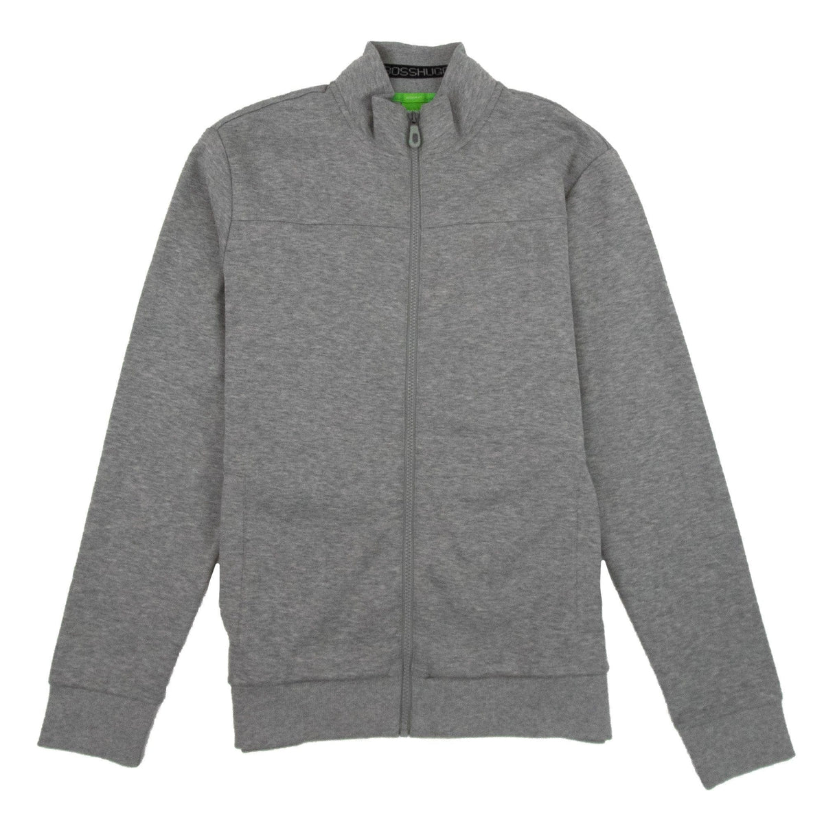 Hugo Boss Zip Up Skaz Funnel Neck Cardigan Grey