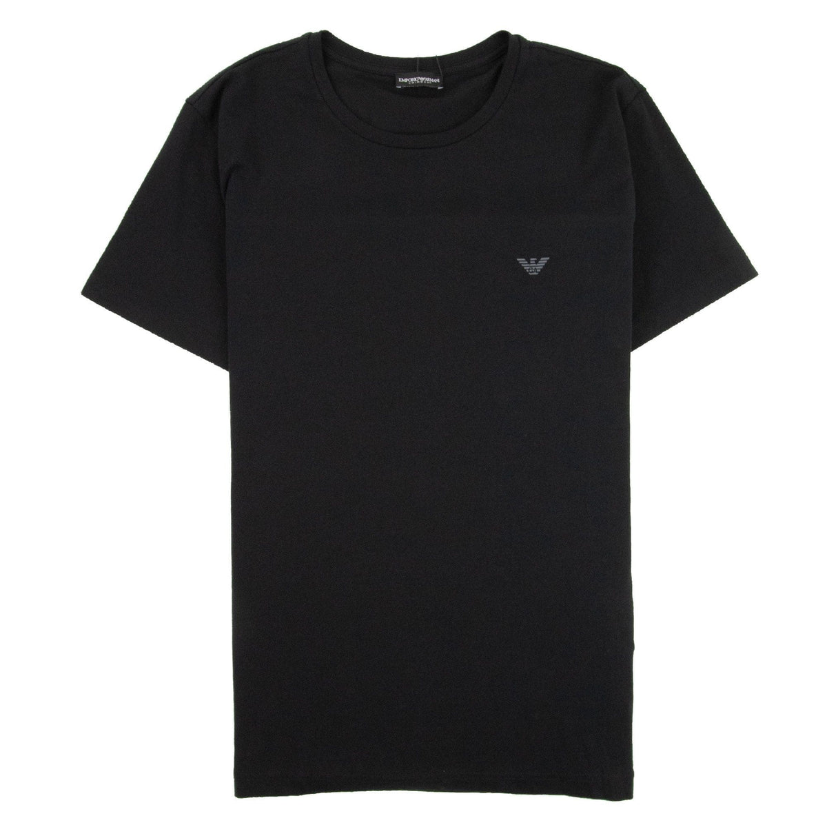 Emporio Armani Chest Logo Side Straight T-Shirt Black 00020