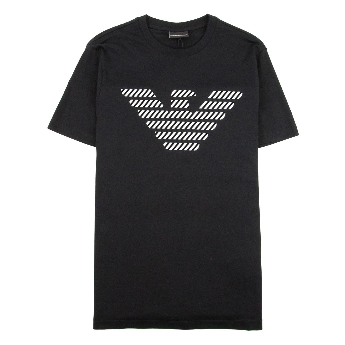 Emporio Armani Diagonal Eagle Logo T-shirt Black 999