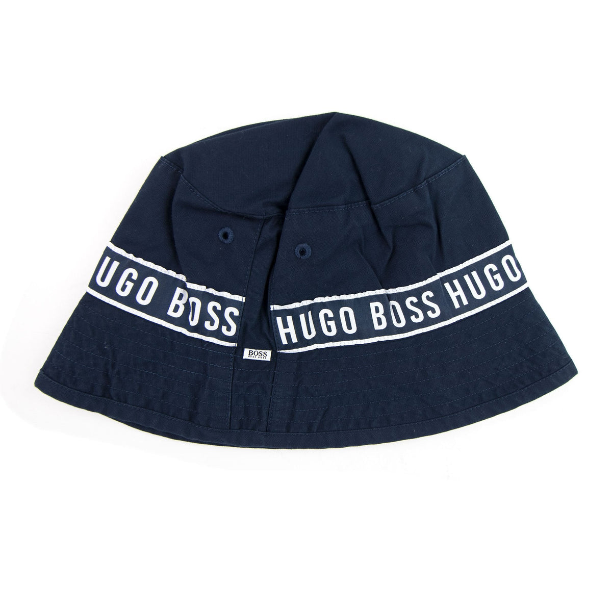 Hugo Boss Kids Logo Bucket Hat Navy