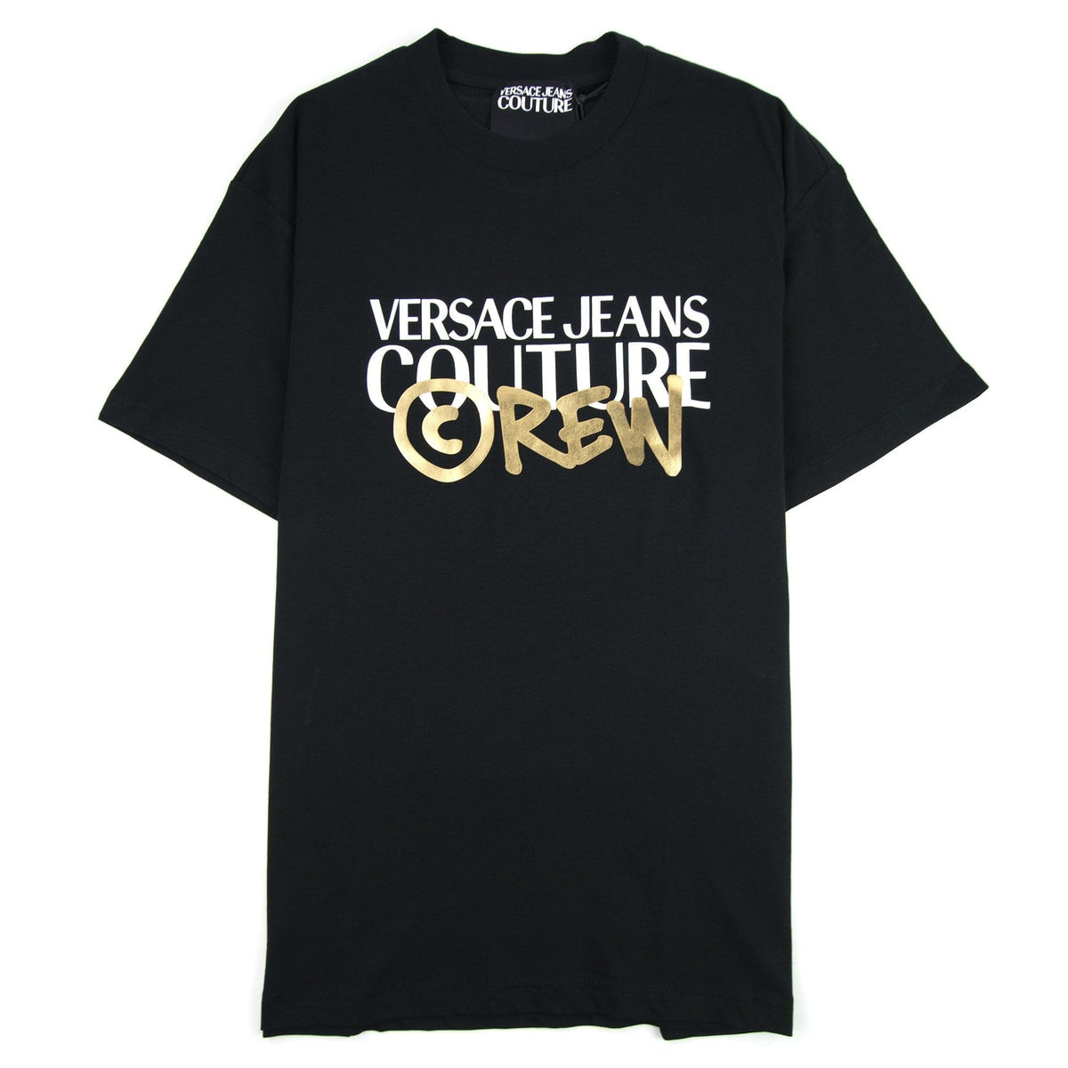 Versace Jeans Couture Crew Logo T Shirt Black