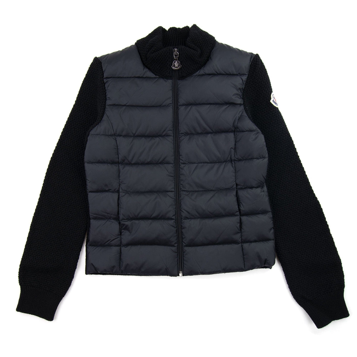 Moncler Junior Maglia Tricot Cardigan Black 999