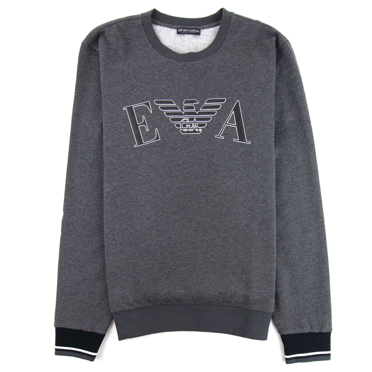 Emporio Armani Logo Print Sweatshirt Grey