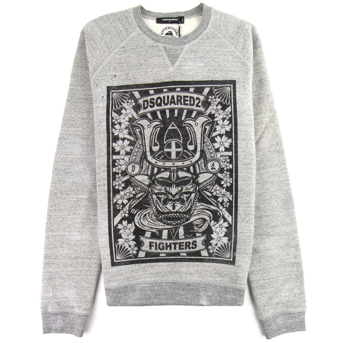Dsquared2 Fighters Crewneck Sweatshirt Grey