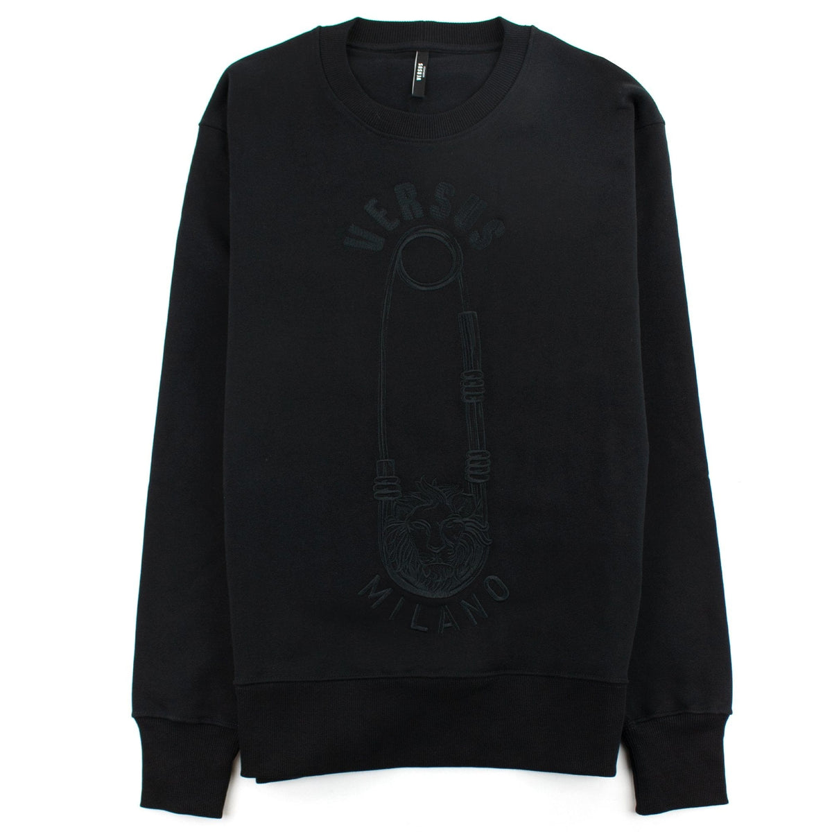 Versace Versus Embroidered Pin Sweatshirt Black