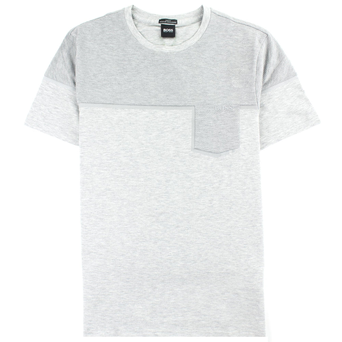 Hugo Boss Slim-fit Mixed-material T-shirt Grey