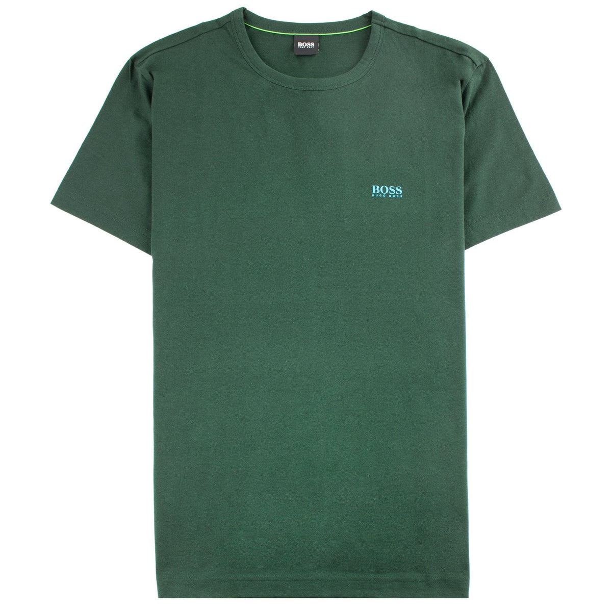 Hugo Boss Regular-fit T-shirt With Contrast Logo Green