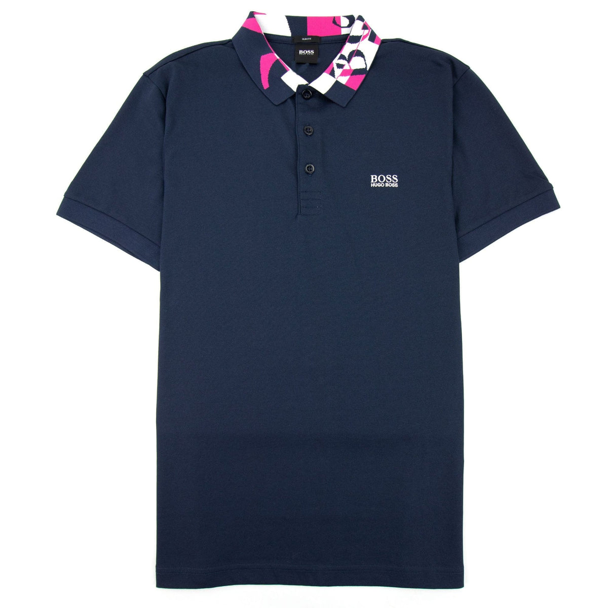 Hugo Boss Paule 2 Logo Collar Polo Navy 410