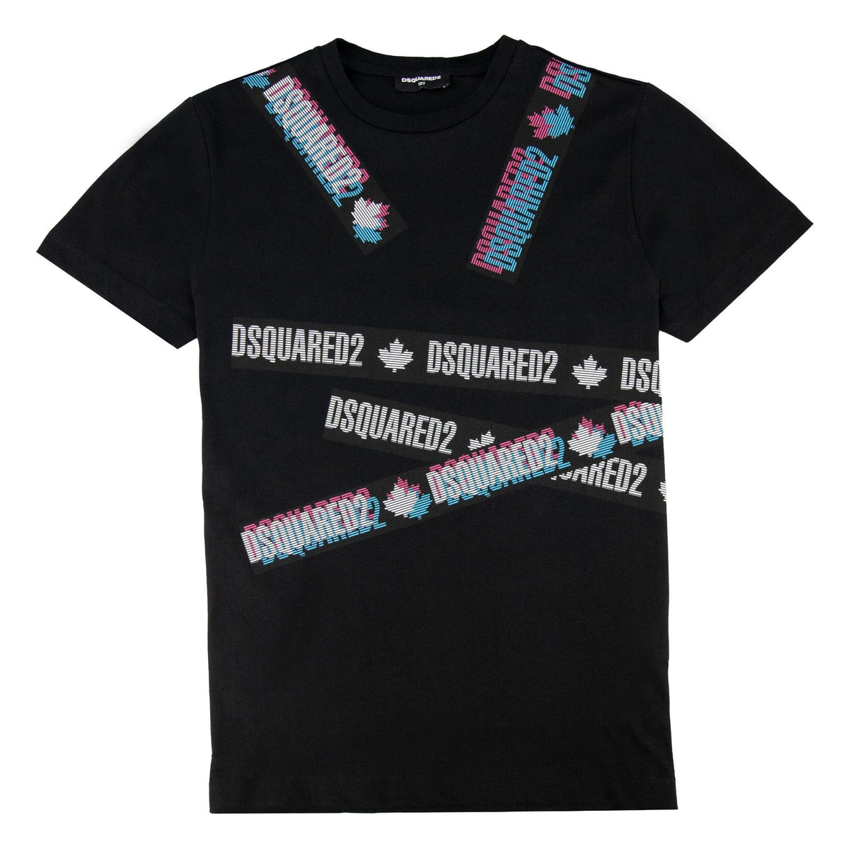 Dsquared2 Kids Logo Banner Tshirt Black