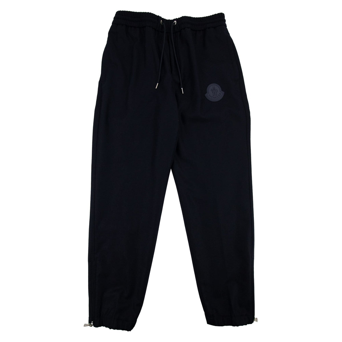 Moncler Rubber Logo Straight Cuff Pants Navy 742