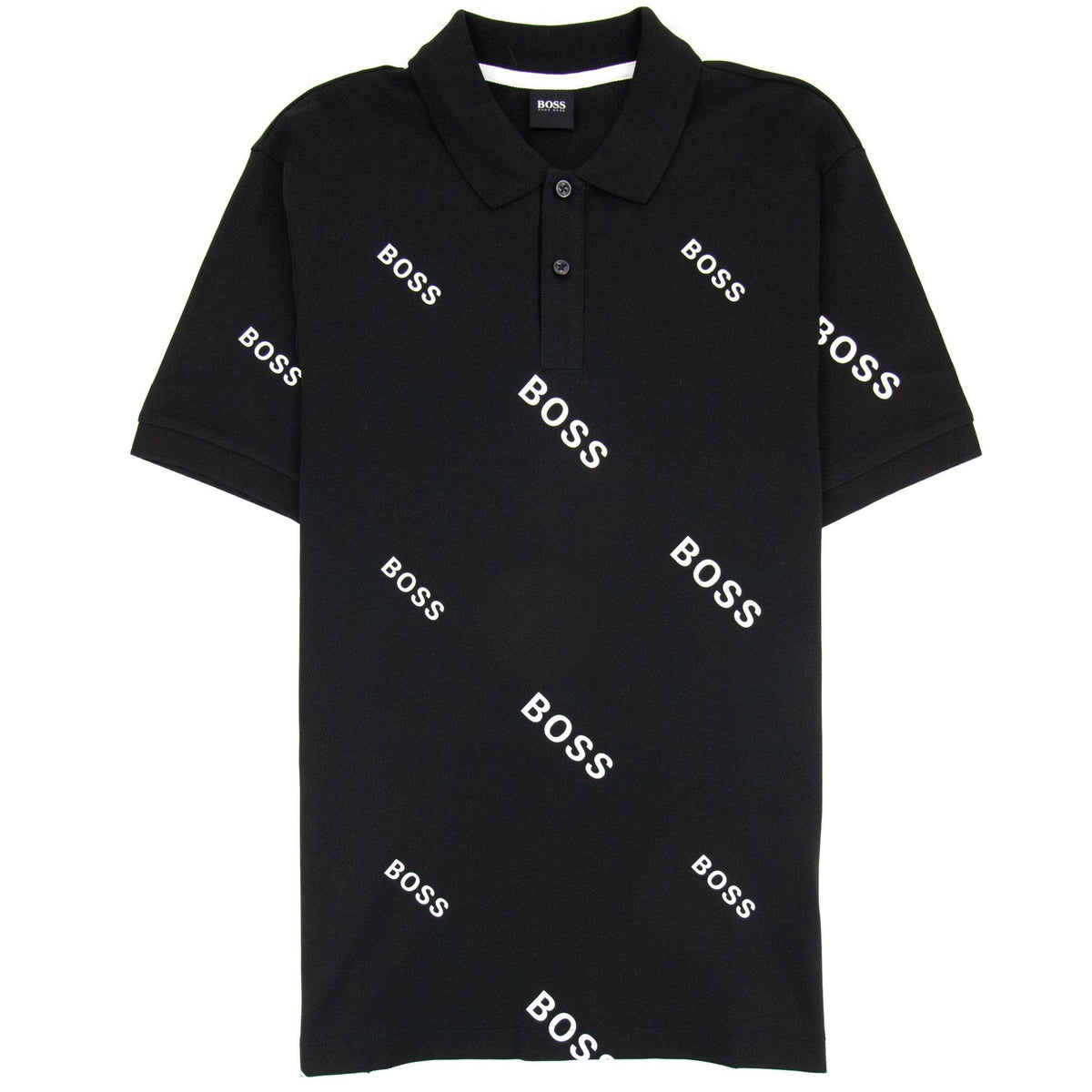 Hugo Boss Phillipson 76 Print Polo Black