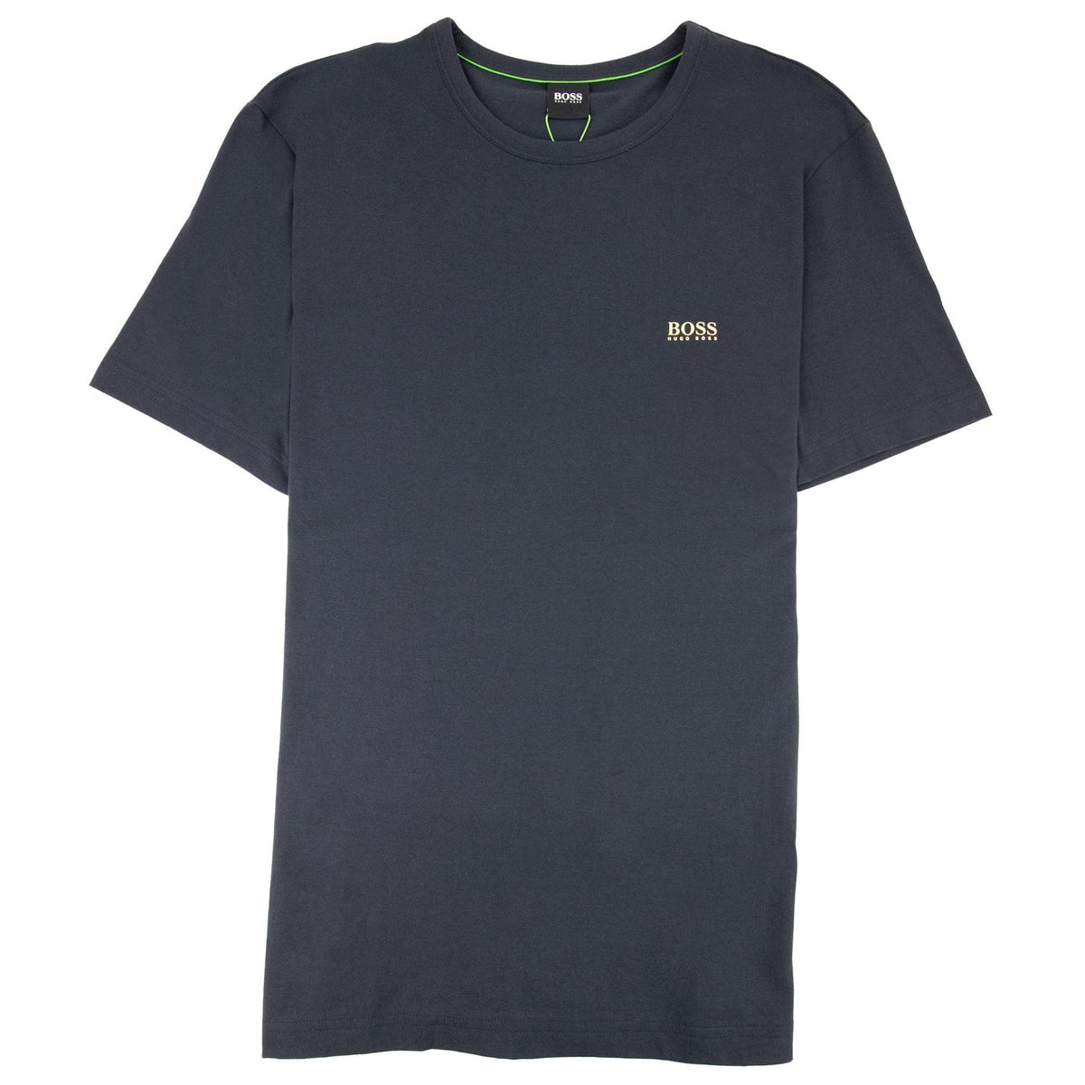 Hugo Boss Regular-fit T-shirt With Contrast Logo Navy/gold